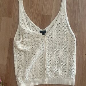 J. Crew Cream Knit Camisole Top